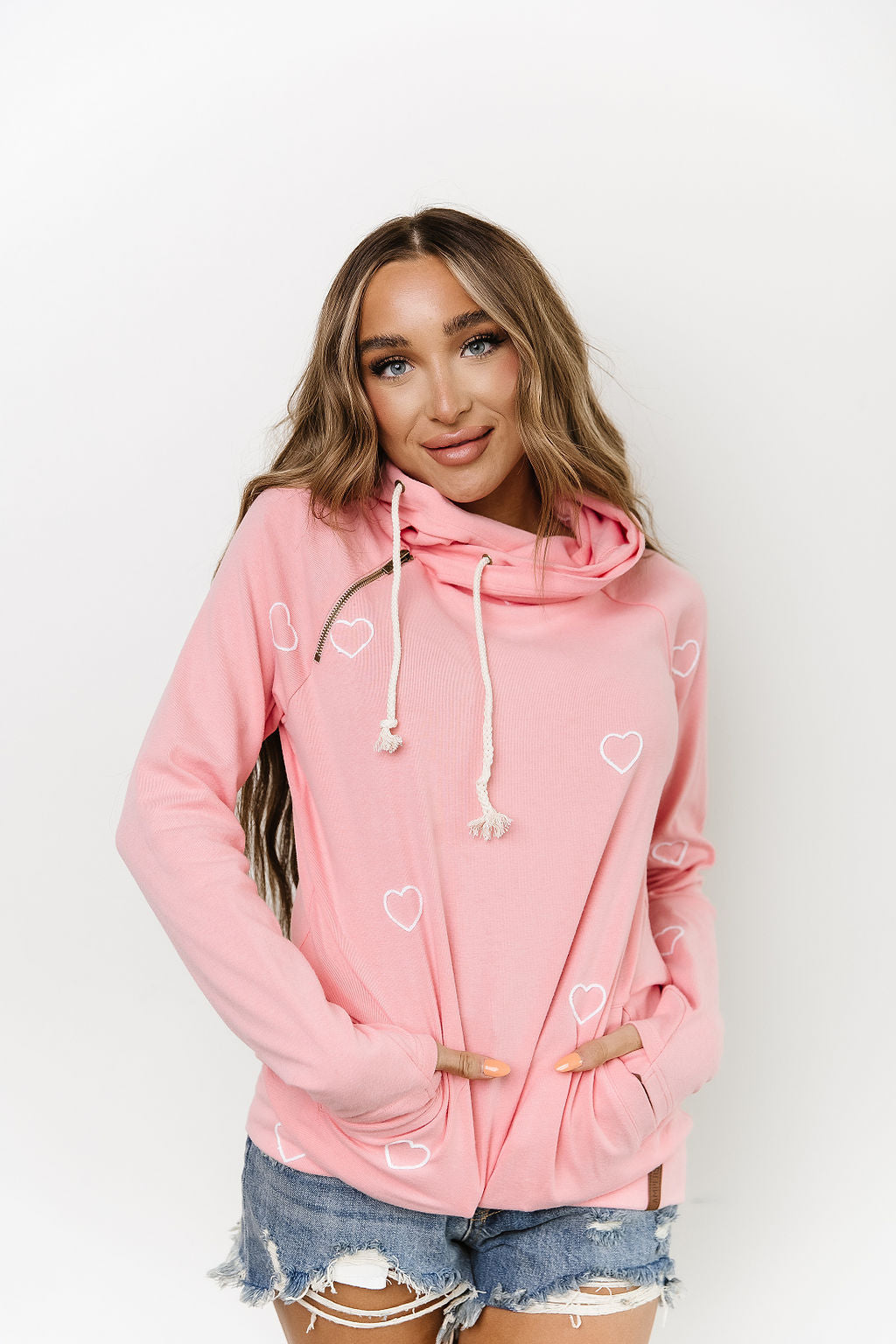 Ampersand Avenue - Doublehood™ Sweatshirt - Perfect Two Pink