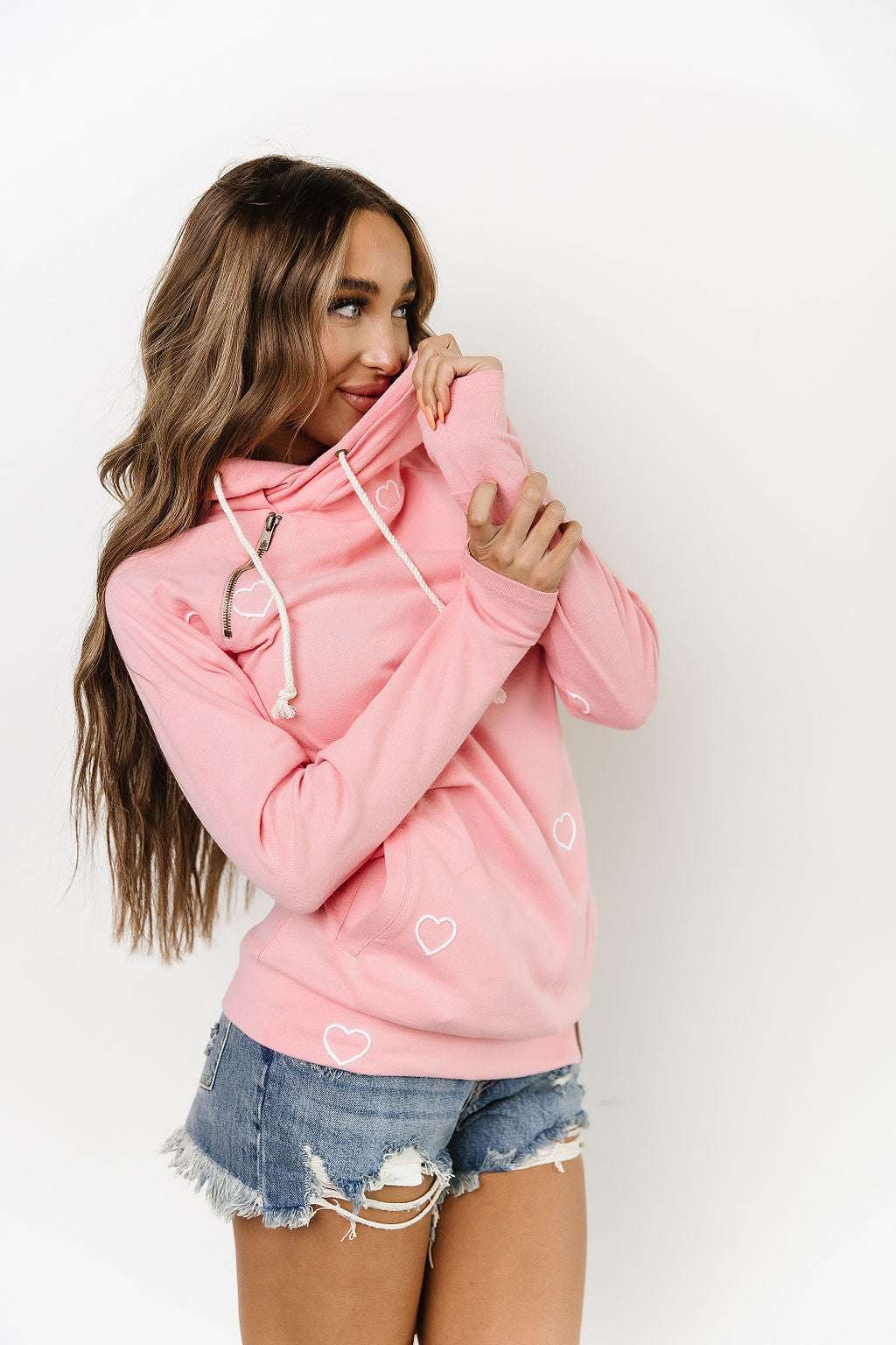 Ampersand Avenue - Doublehood™ Sweatshirt - Perfect Two Pink