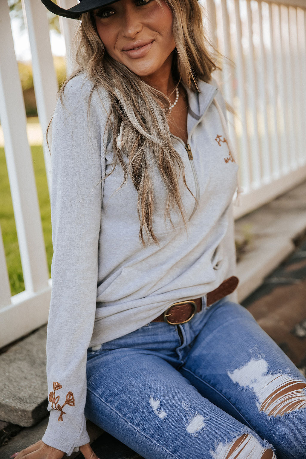 Ampersand Avenue - Halfzip Hoodie Stay Wild