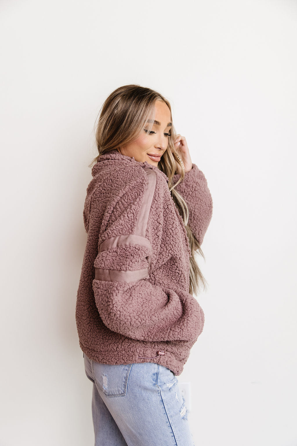 Ampersand Avenue Fluffy Pullover - Mauve