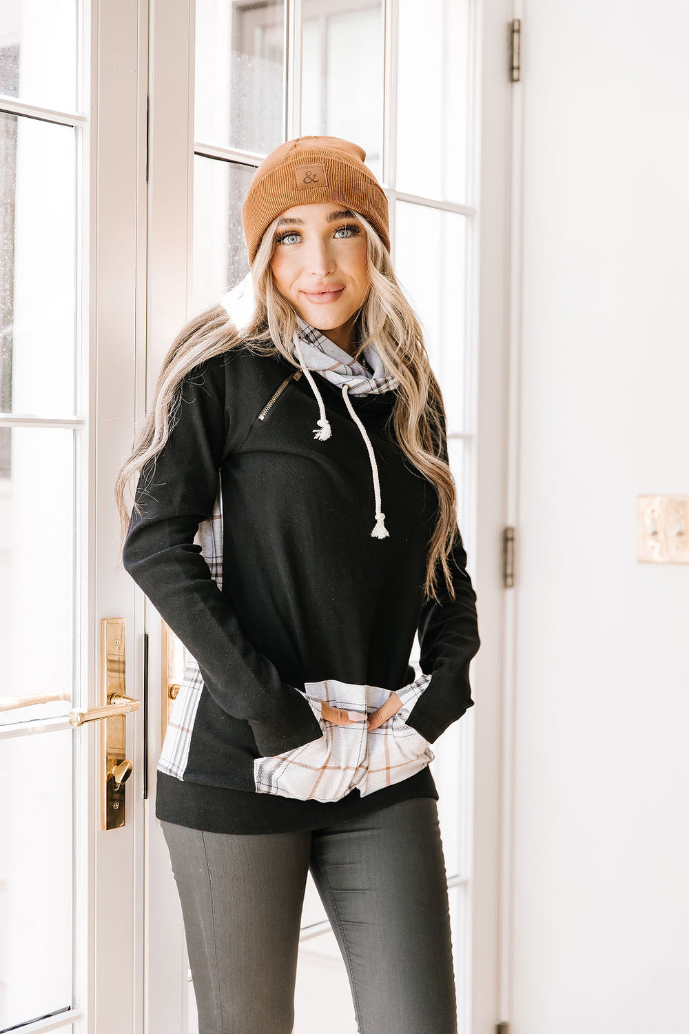 Ampersand Avenue DoubleHood™ Sweatshirt - Brushed Blossoms main image 1