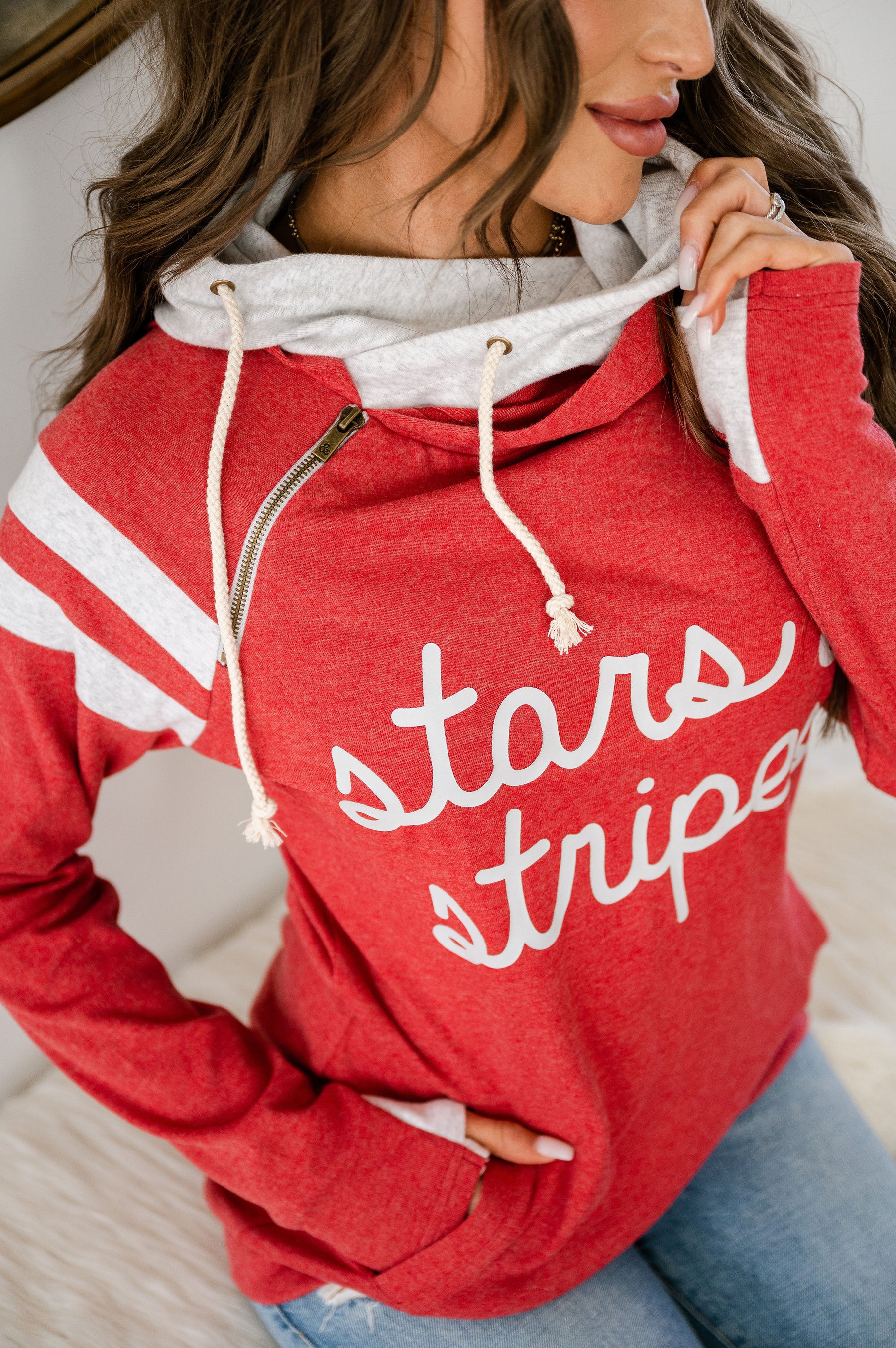 Ampersand Avenue - Doublehood™ Sweatshirt Stars & Stripes