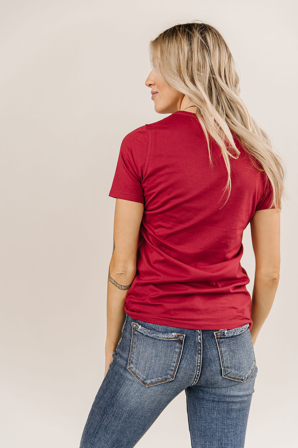 Ampersand Avenue Crew Neck Lulu Tee - Red