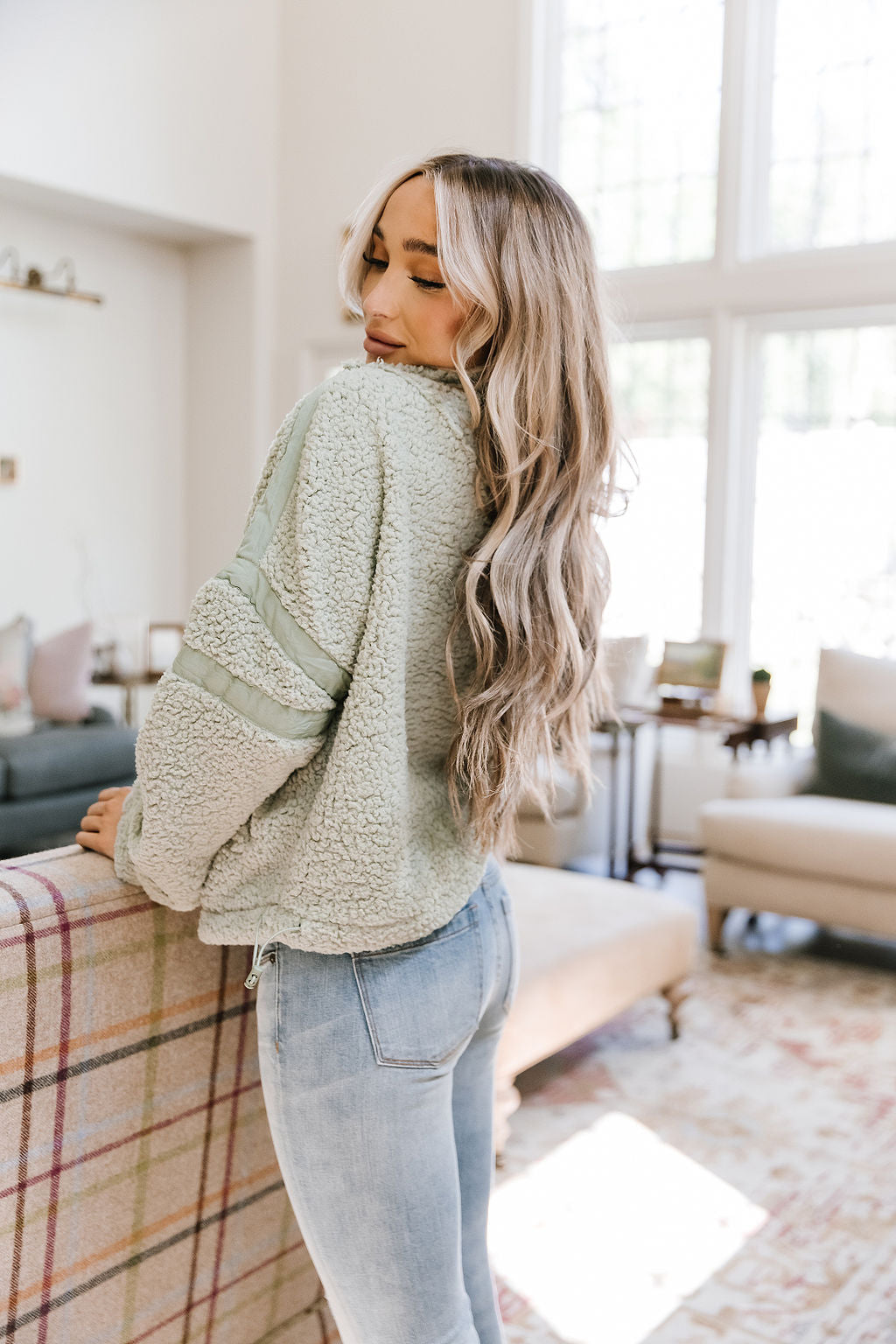 Ampersand Avenue Fluffy Pullover - Sage