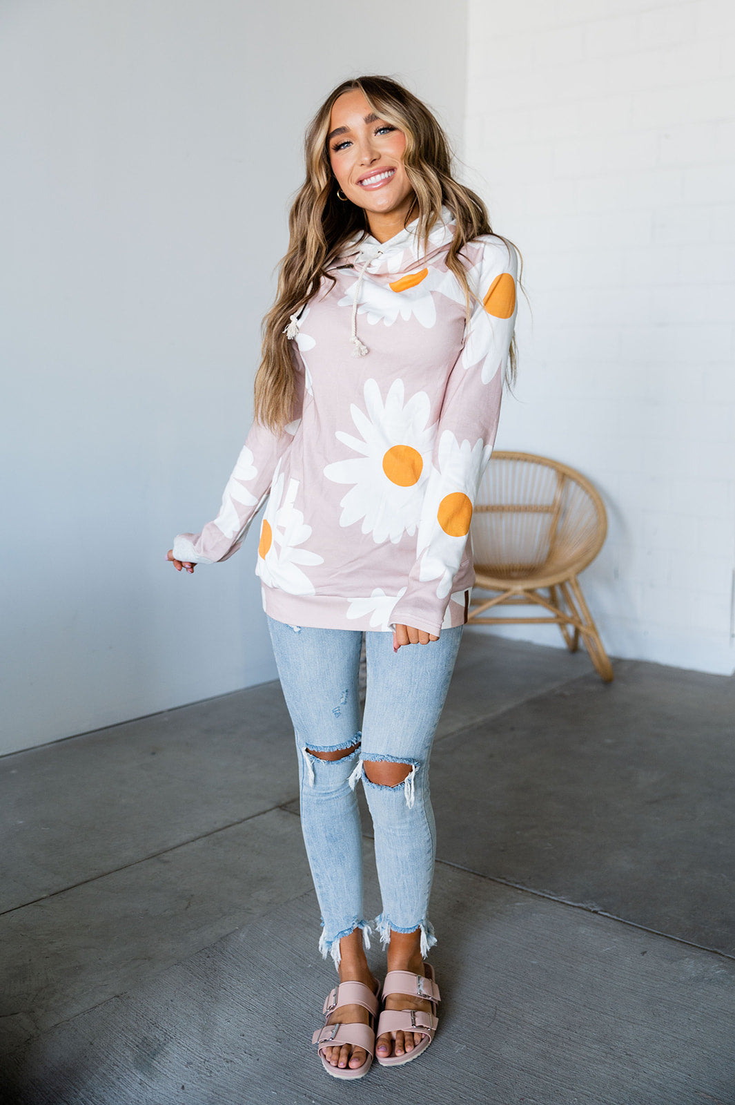 Ampersand Avenue Doublehood™ Sweatshirt - Lazy Daisy