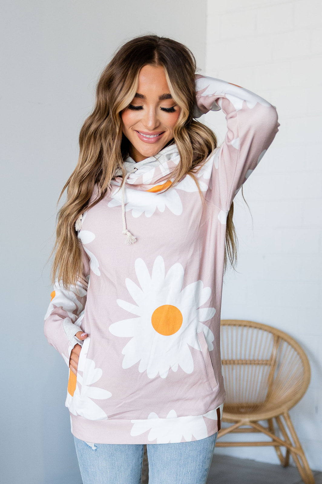 Ampersand Avenue Doublehood™ Sweatshirt - Lazy Daisy