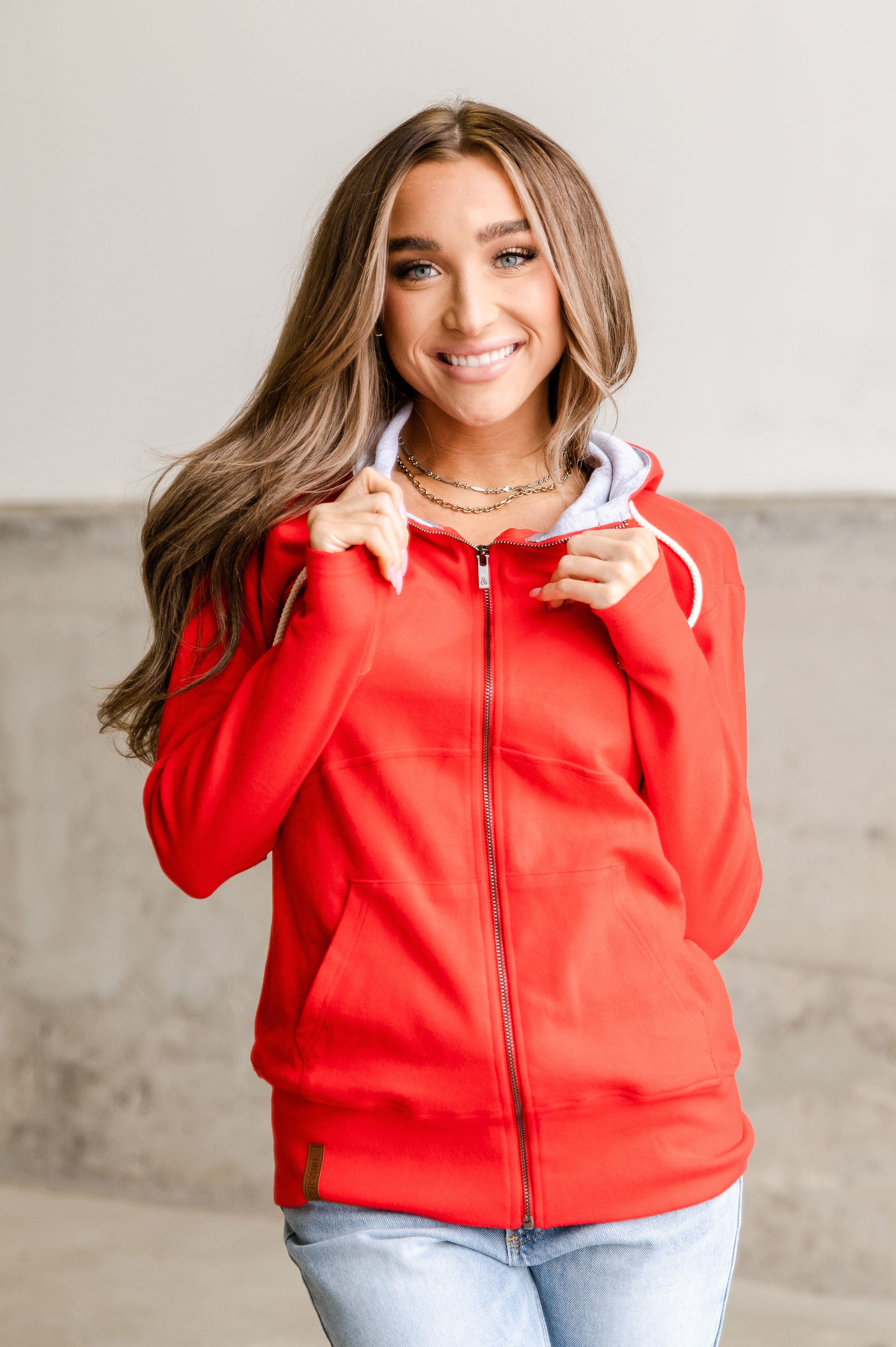 Ampersand Avenue Fullzip Sweatshirt Made in the USA