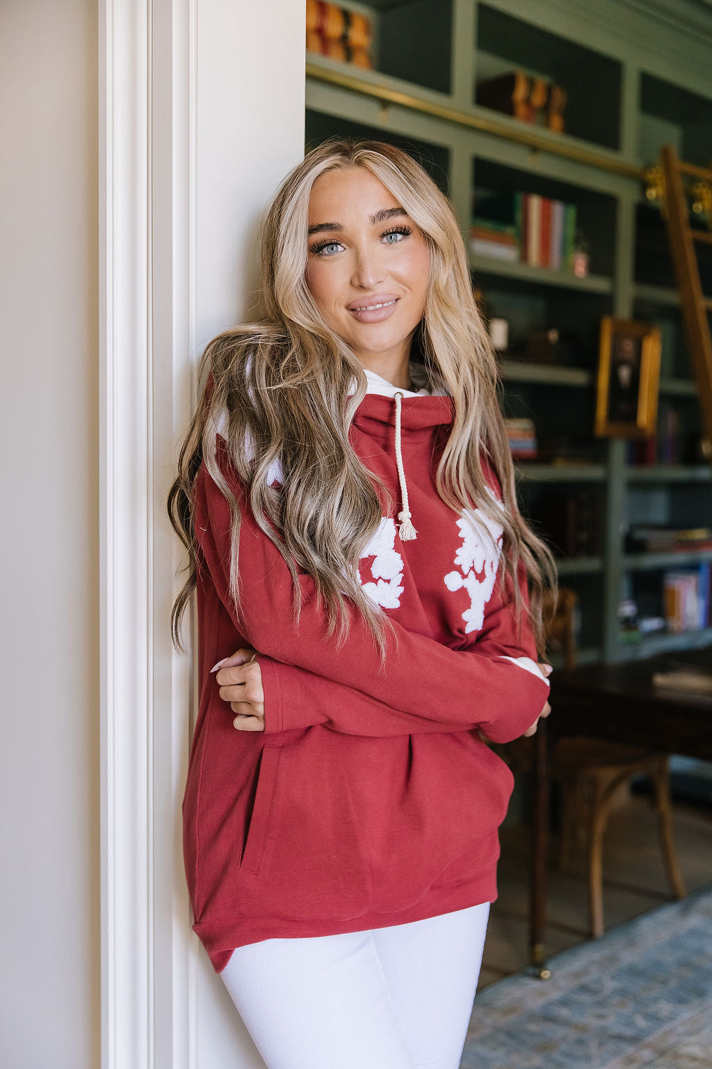 Ampersand Avenue Doublehood™ Sweatshirt - Charming Cherry