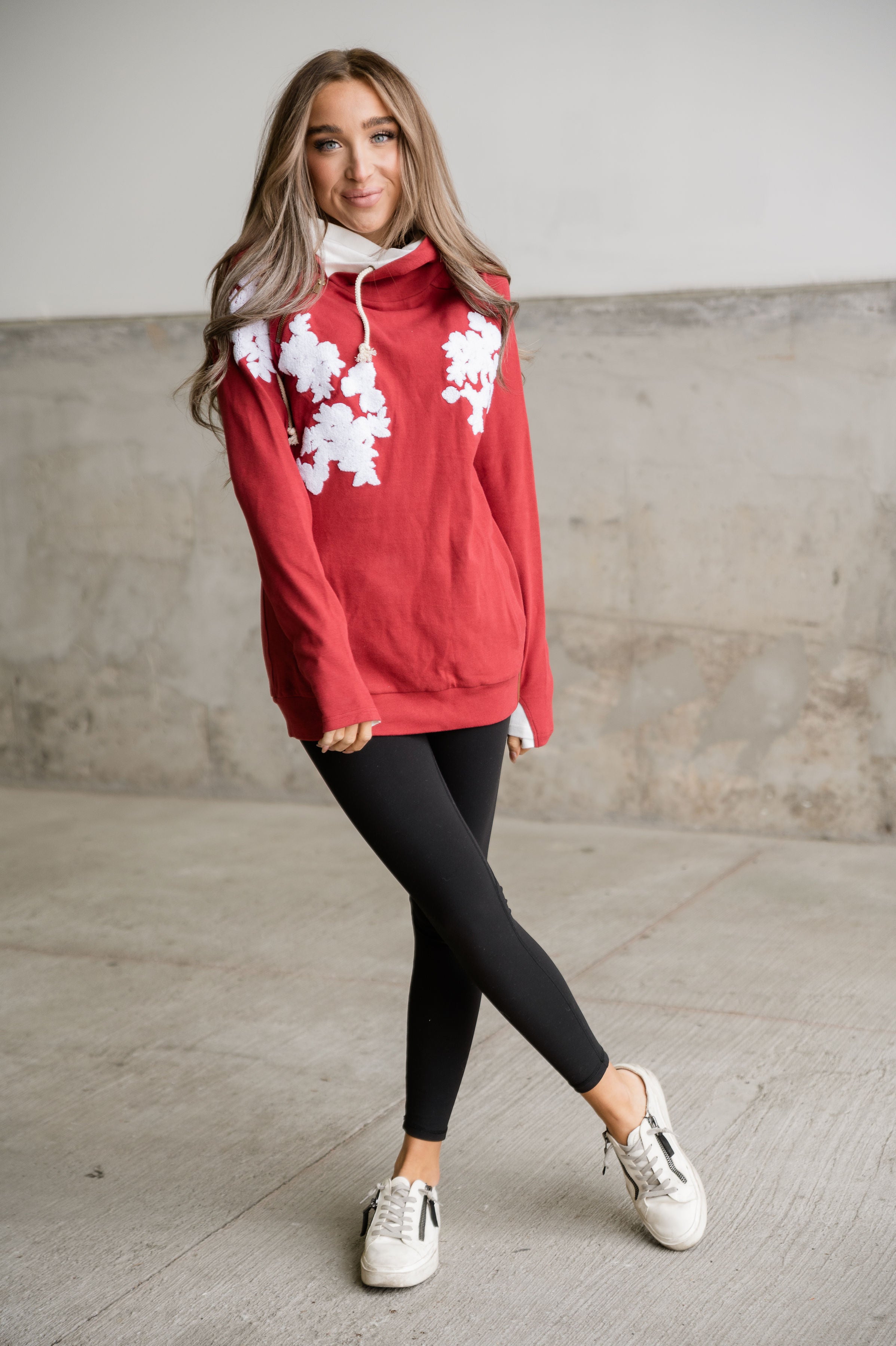 Ampersand Avenue Doublehood™ Sweatshirt - Charming Cherry