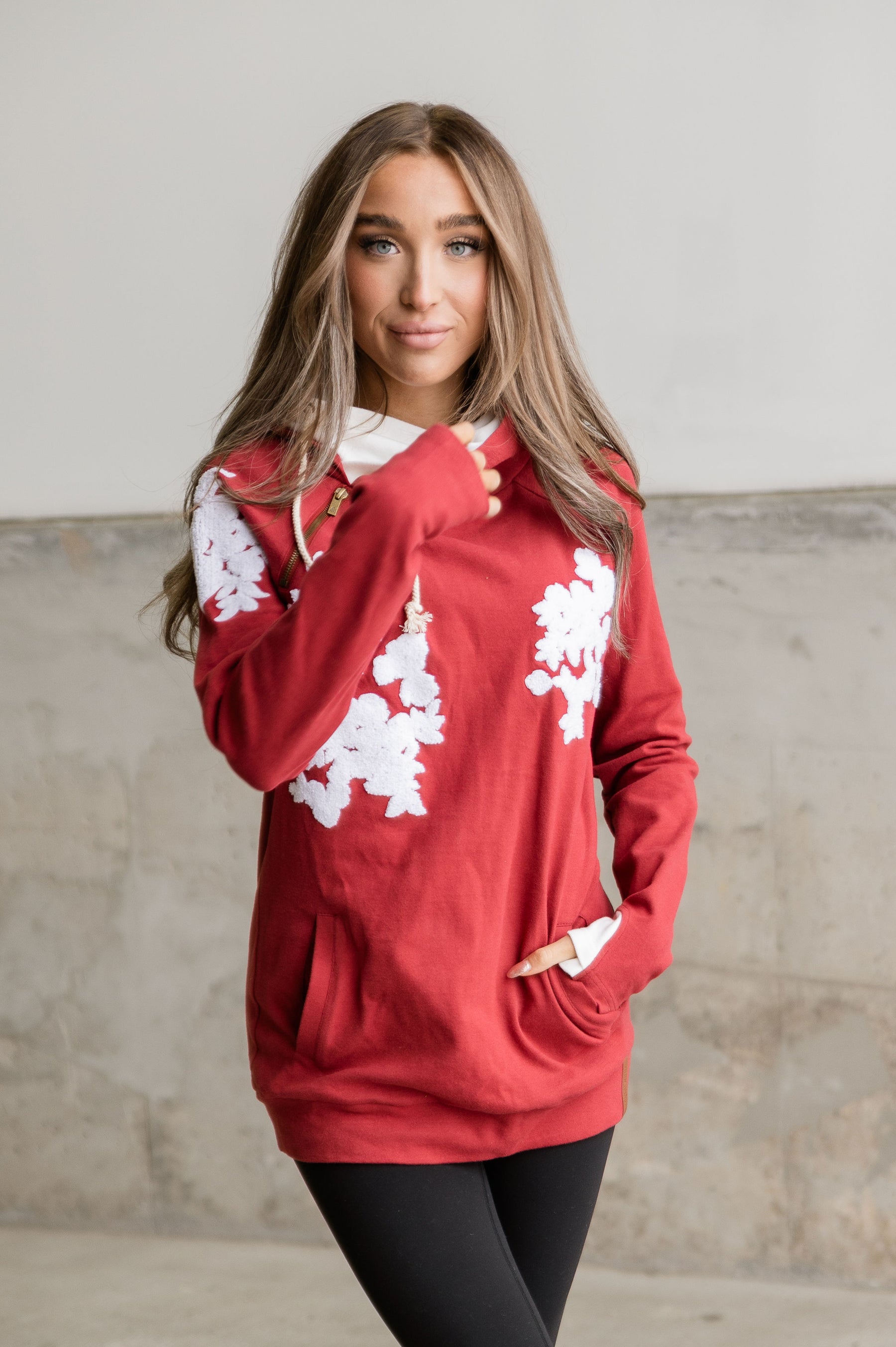 Ampersand Avenue Doublehood™ Sweatshirt - Charming Cherry