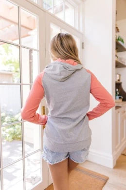 Ampersand Avenue - Doublehood™ Sweatshirt - Mama Coral & Floral