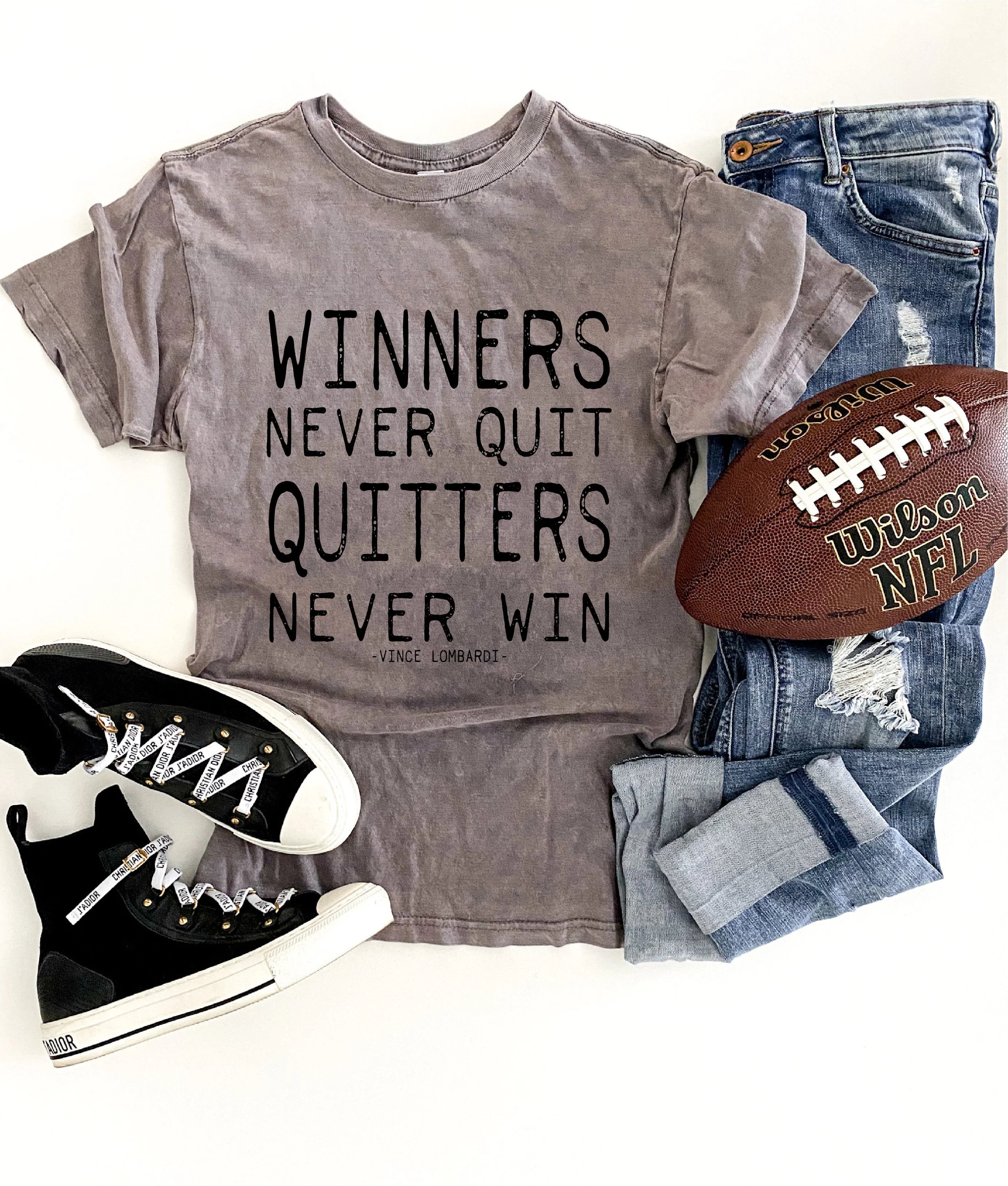 Winners Never Quit Graphic Tee