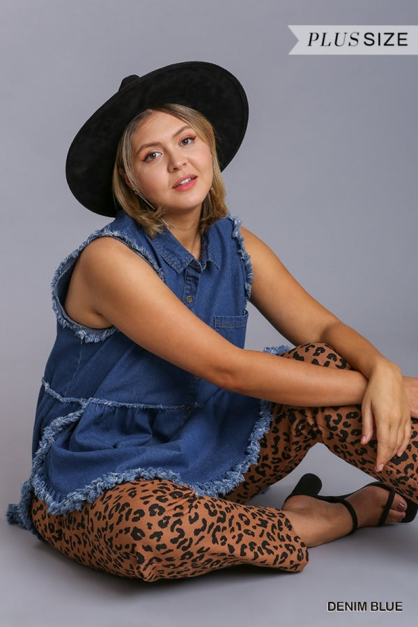 A Day Away Denim Tunic Dress