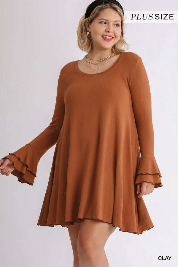 One For All Bell Sleeve Dress