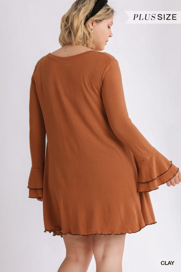 One For All Bell Sleeve Dress