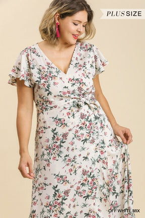 Stay With Me Forever Floral Dress - Cream