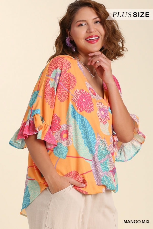 Only With You Blouse - Mango Mix
